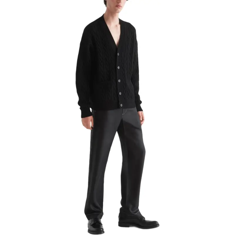 PRADA SS23 Cashmere Sweater Men's Black-1