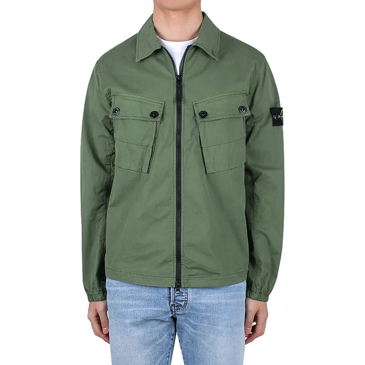 STONE ISLAND Jackets Men Olive Green-6
