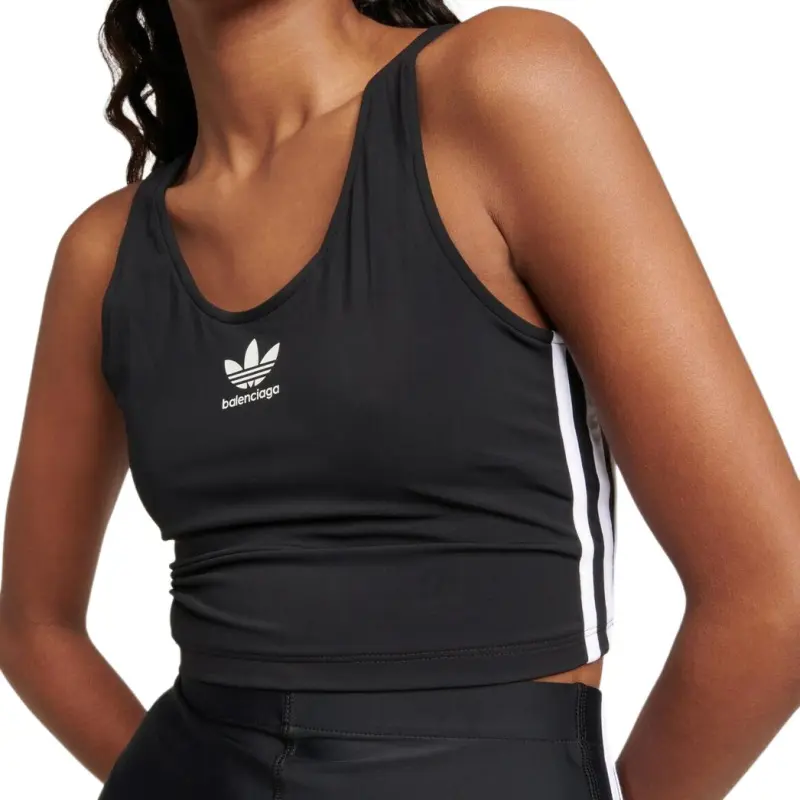 Balenciaga X Adidas Swim Tank Top Black-3