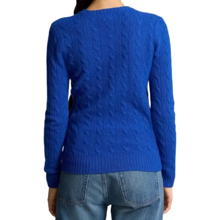 Polo Ralph Lauren Logo embroidered Cable knit Sweatshirt-4