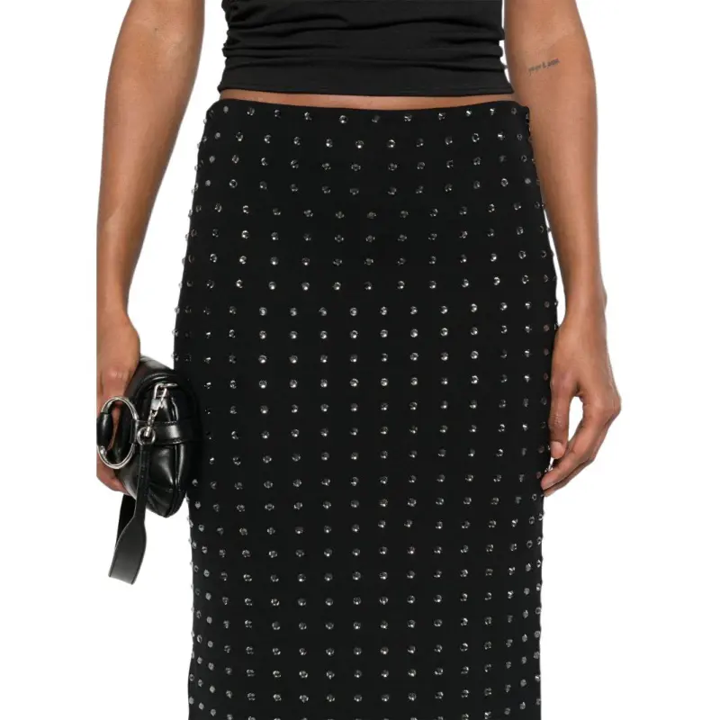 SportMax Nome All Over Embellished Midi Skirt-2