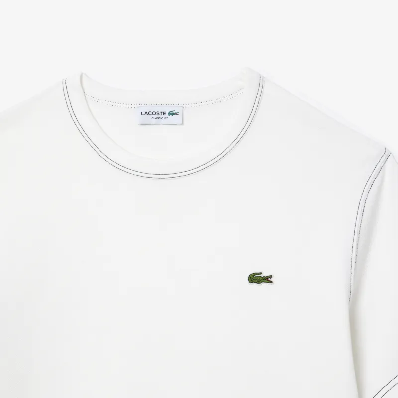 LACOSTE Logo patch T shirt-4