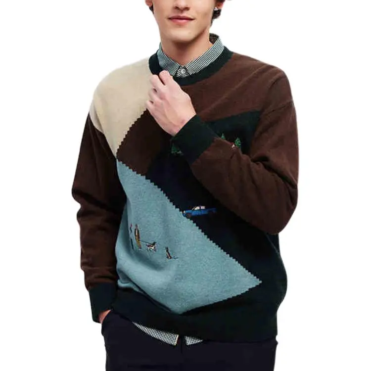 HAZZYS Sweater Men's Antique Cyan Copper-2