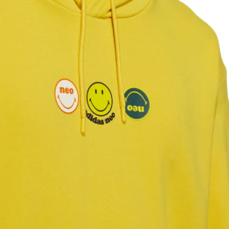 Smiley X Adidas Neo Sweatshirts Men Yellow-4