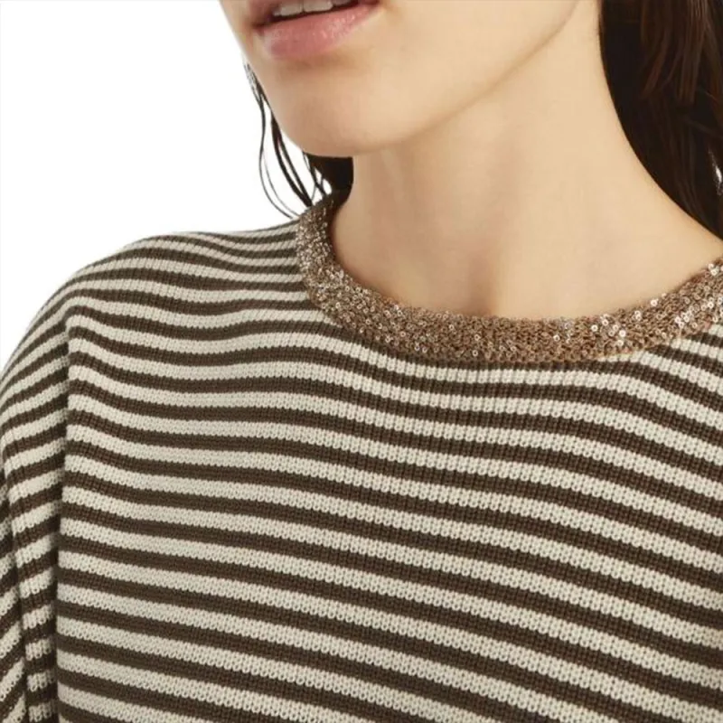 Brunello Cucinelli Striped Knit Top-5