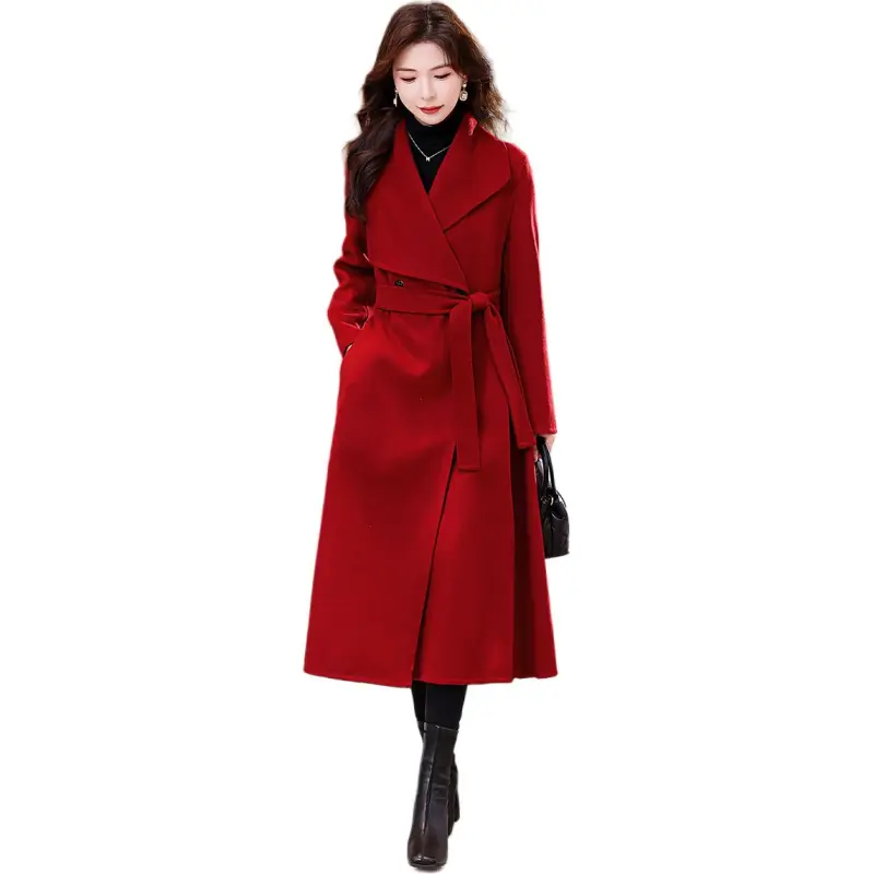 La Chapelle Coat Women's Burgundy-2