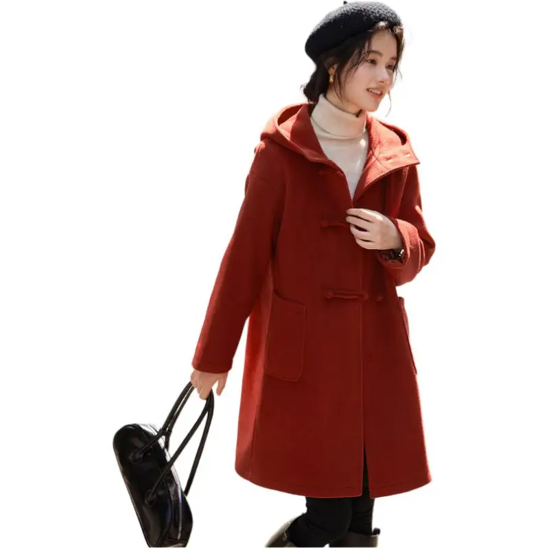 Mo Han Yi Mei Coat Women's Ambient Red-4