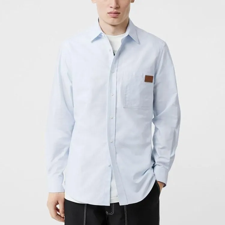 Burberry Shirt Men's Light Blue-4