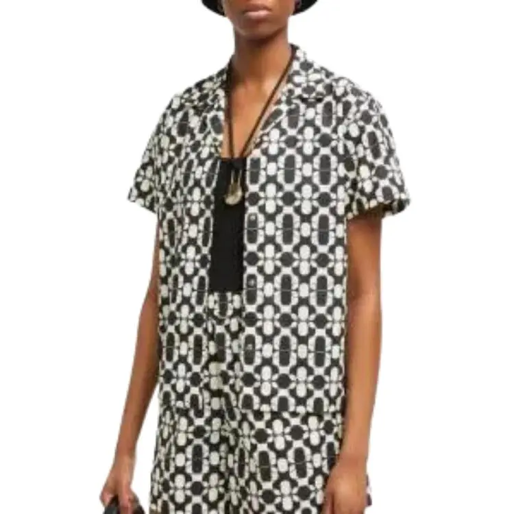 Moncler Geometric print Cotton Shirt-3