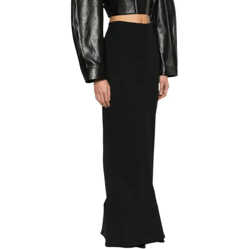 Jacquemus Rear Slit Maxi Skirt-3