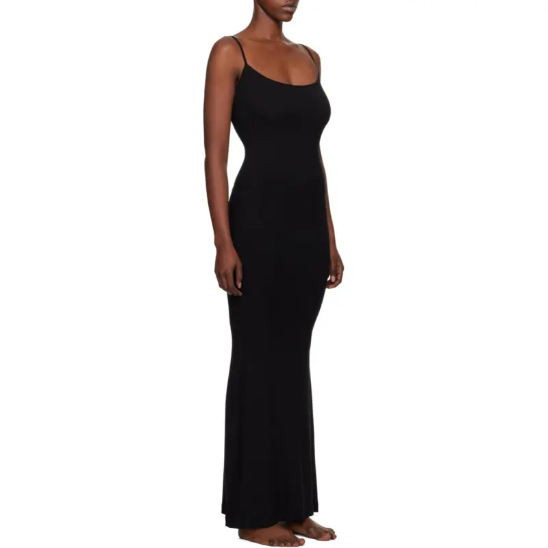 SKIMS Slip Dresses Women's Black-3