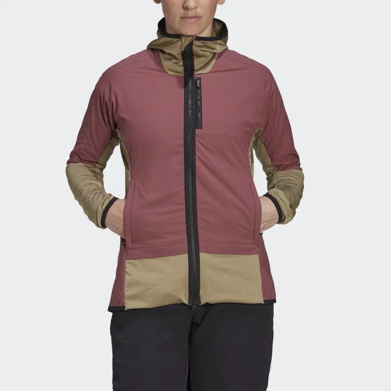 Adidas Five Ten Flooce Wind Jacket Jackets Coats Women's Burgundy Red-1