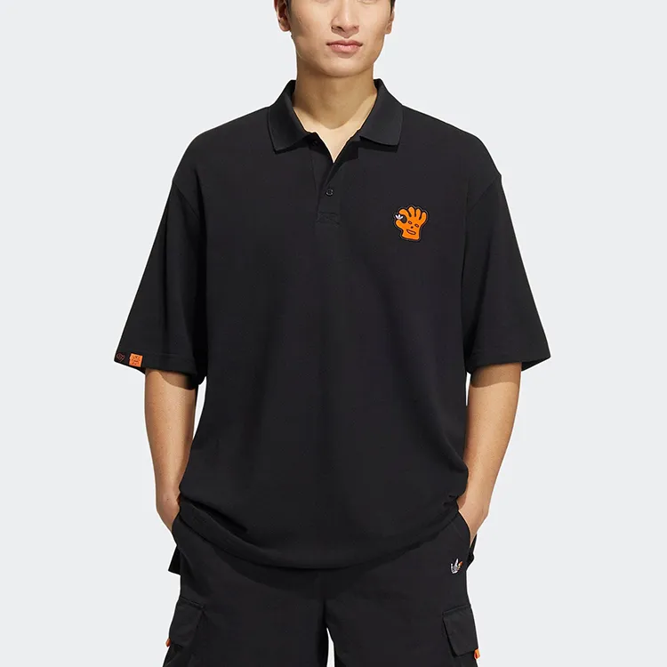 Adidas Originals Polo Shirt International Version Men's Black-1