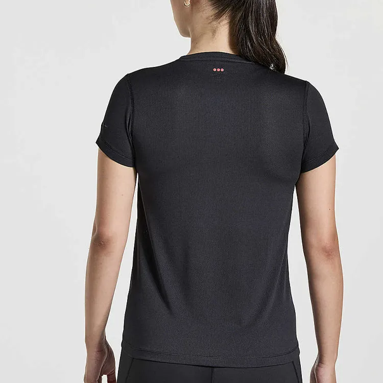 Saucony Stopwatch Graphic Short Sleeve T-Shirt Women's Black-4