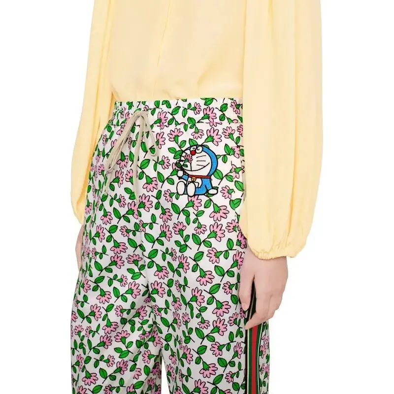 Doraemon X GUCCI Casual Pants Women's Multicolor-3