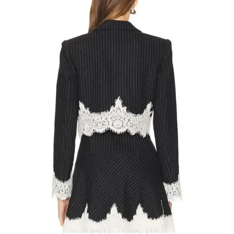LOVESHACKFANCY Business Suits Coats Women's Black-1