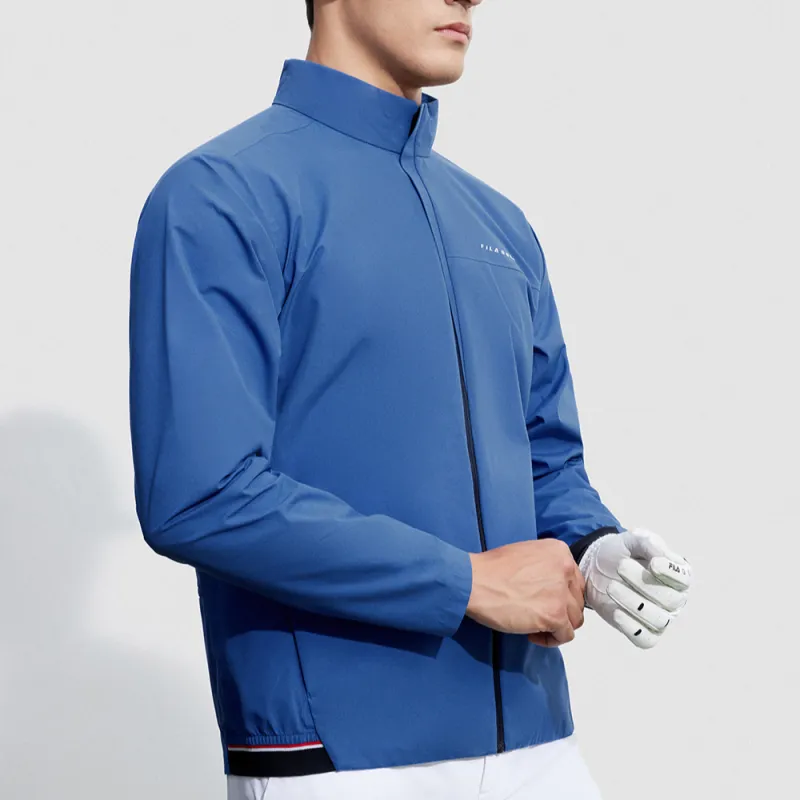 FILA Golf Series Jackets Men Porcelain Blue-2