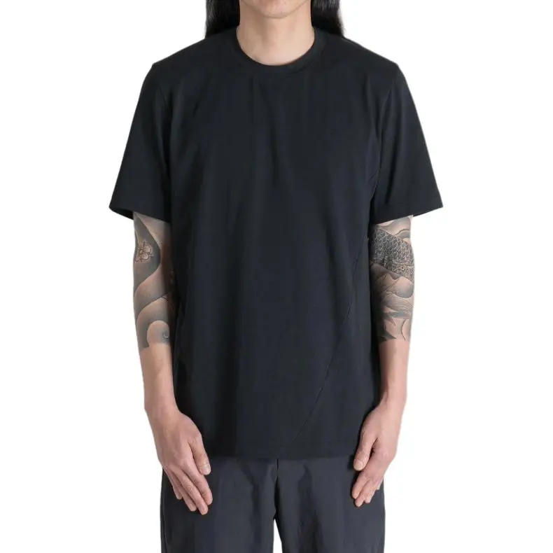 Post Archive Faction Logo print Short sleeve T shirt-2