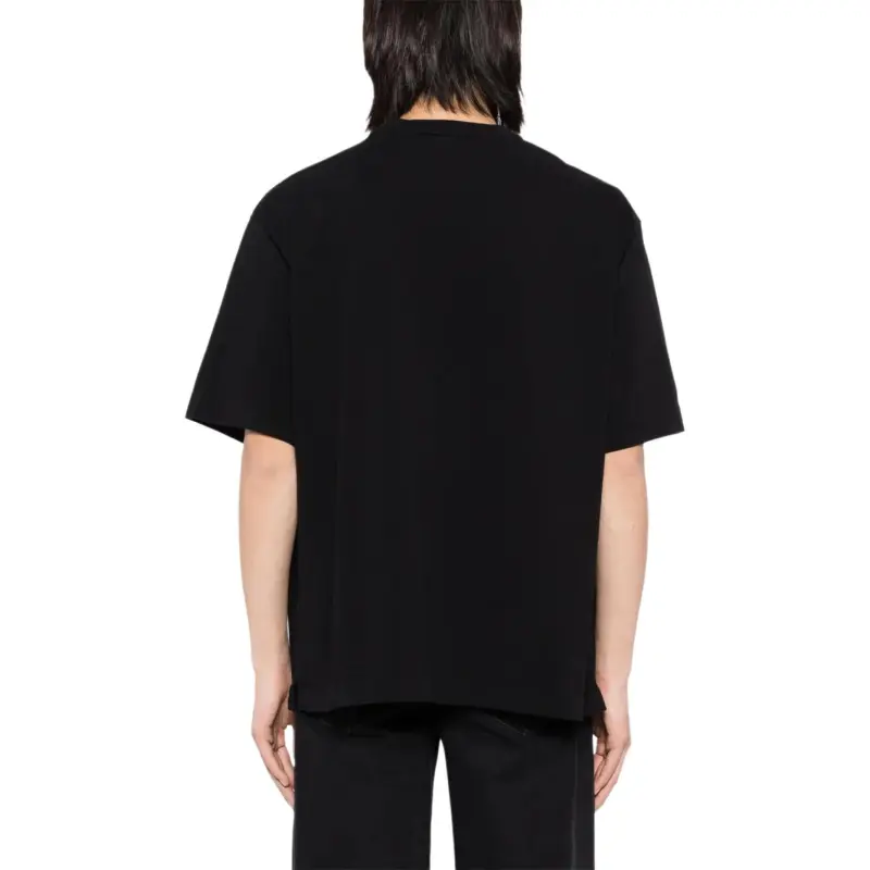 Maison Kitsune Logo Embroidered Crewneck T Shirt-3