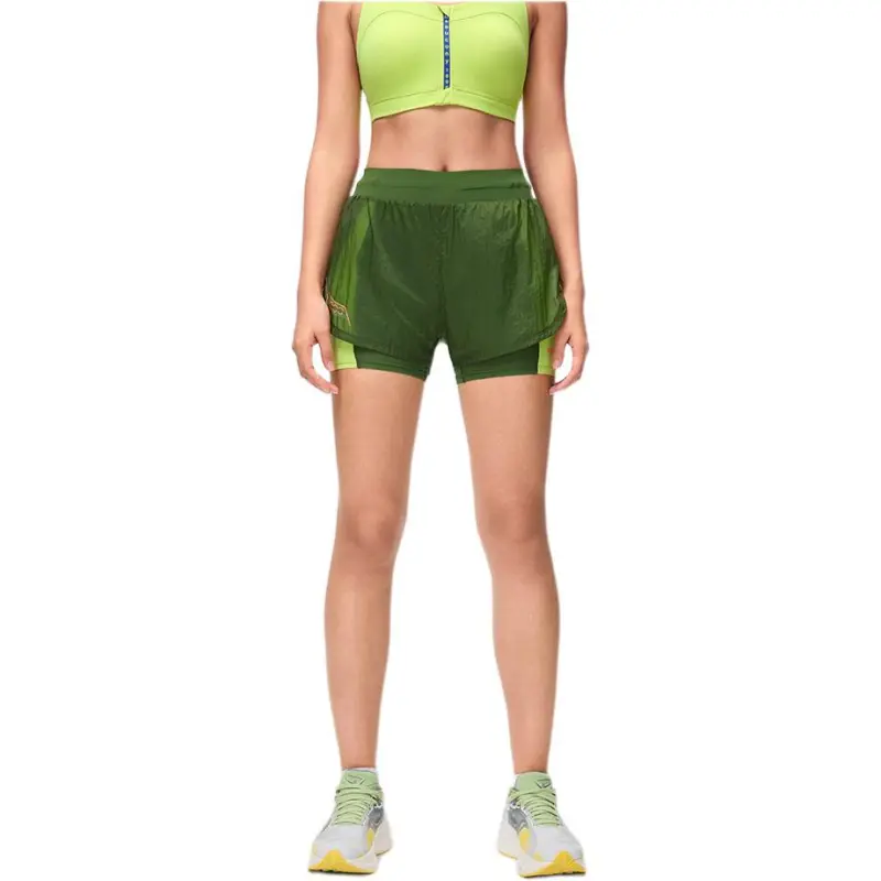 Saucony Sports Shorts Women's Dark Green-1
