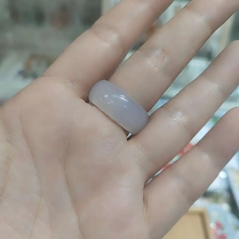 Gifts Chalcedony Jade Rings Unisex-15