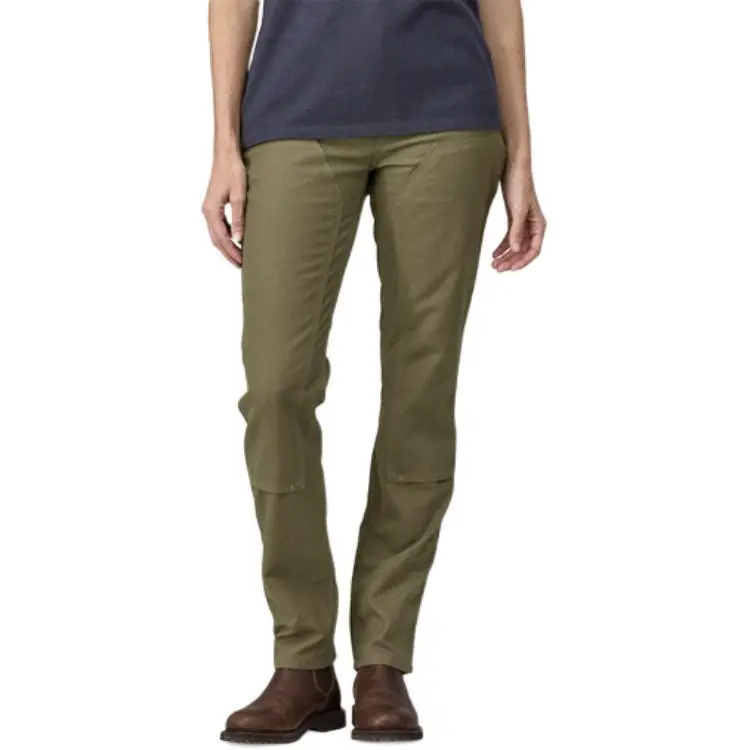 Patagonia Slim All Seasons Hemp Pants Long Cargo Pants Women's Green-1