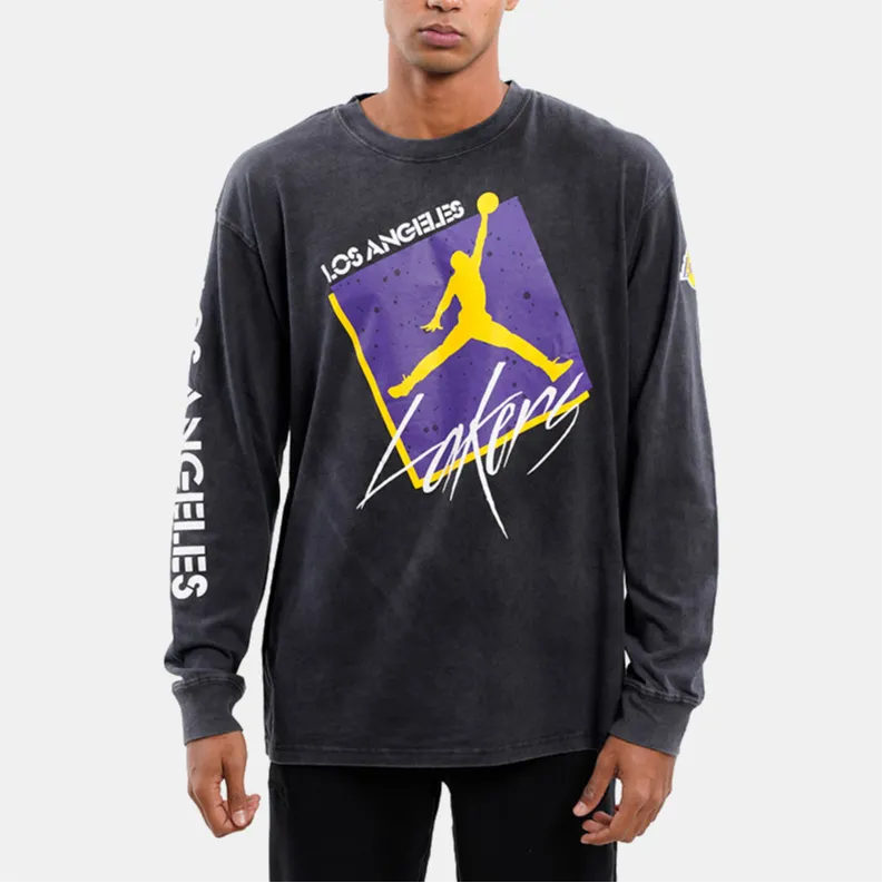Jordan Nba Los Angeles Lakers Max 90 Courtside L/S T shirt-3