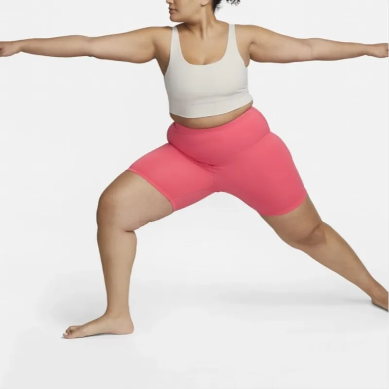 Nike Yoga Sports Shorts Women's Pink-3