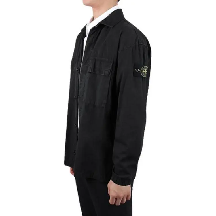 STONE ISLAND Jackets & Coats Men's Washed Black-4