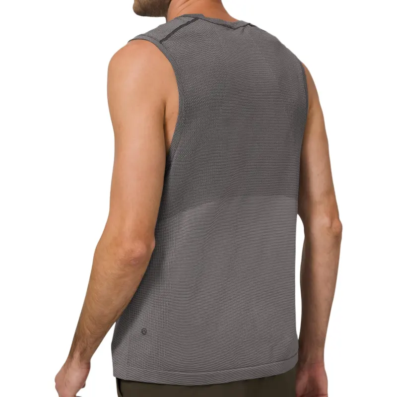 Lululemon Metal Vent Tech Tank Tops Men's Graphite Gray-3