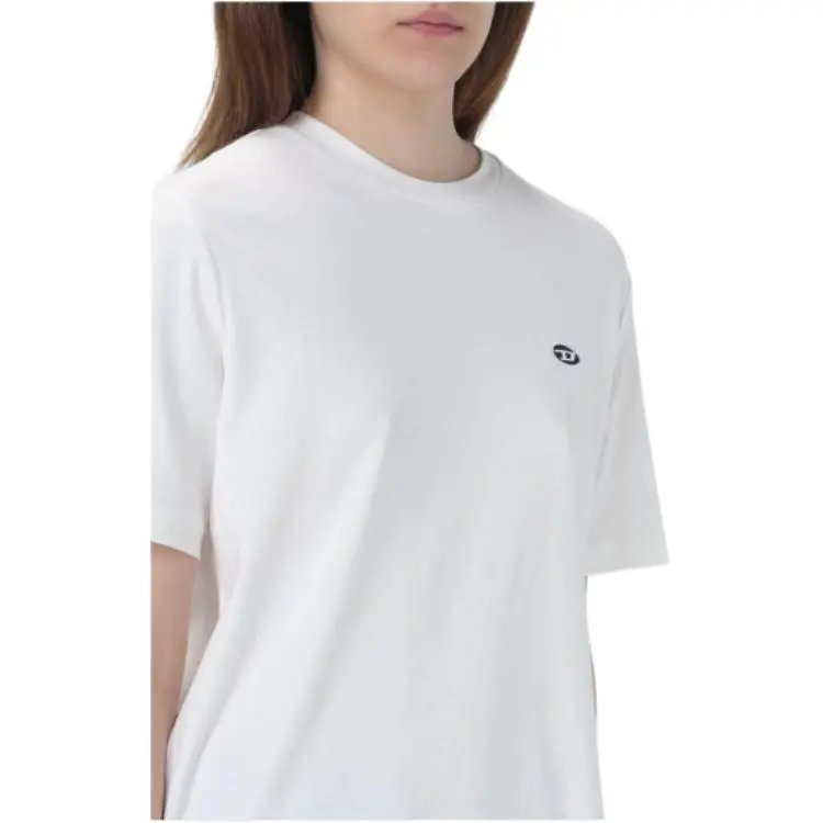 DIESEL Logo Embroidered Crewneck T-Shirt-4