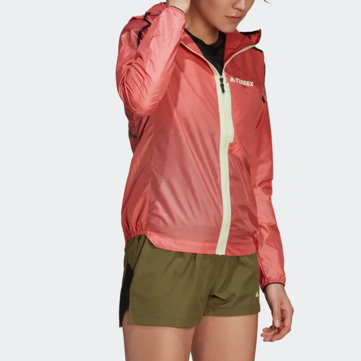 Adidas Terre Jackets Coats Women's Bright Pink Fluorescent-3