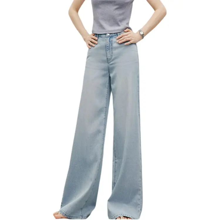Hopeshow Jeans Women's Light Denim Blue 070-1