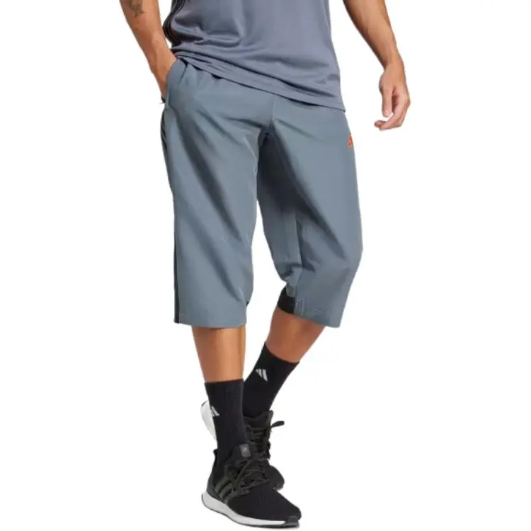 Adidas ESSENTIALSAEROREADY FW24 Sports Shorts Men's Big Rock Snake Team/Black/Super Orange-1