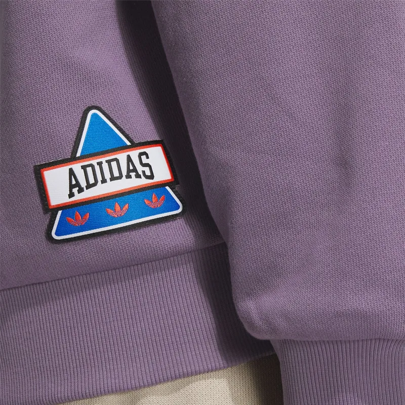 Adidas Originals Sweatshirts Women's Dark Gray Violet-4