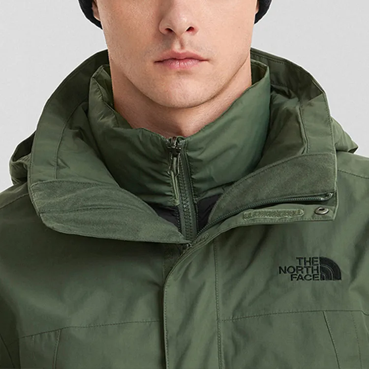 THE NORTH FACE Outdoor Hiking Water Resistant Windproof UV Protection Warm Windbreaker Jacket Men's Green-2