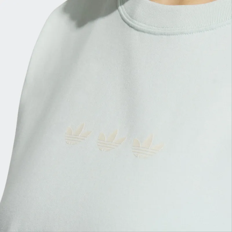 Adidas Originals Drop Shoulder Sleeve T Shirt Women's Symbol Green-4