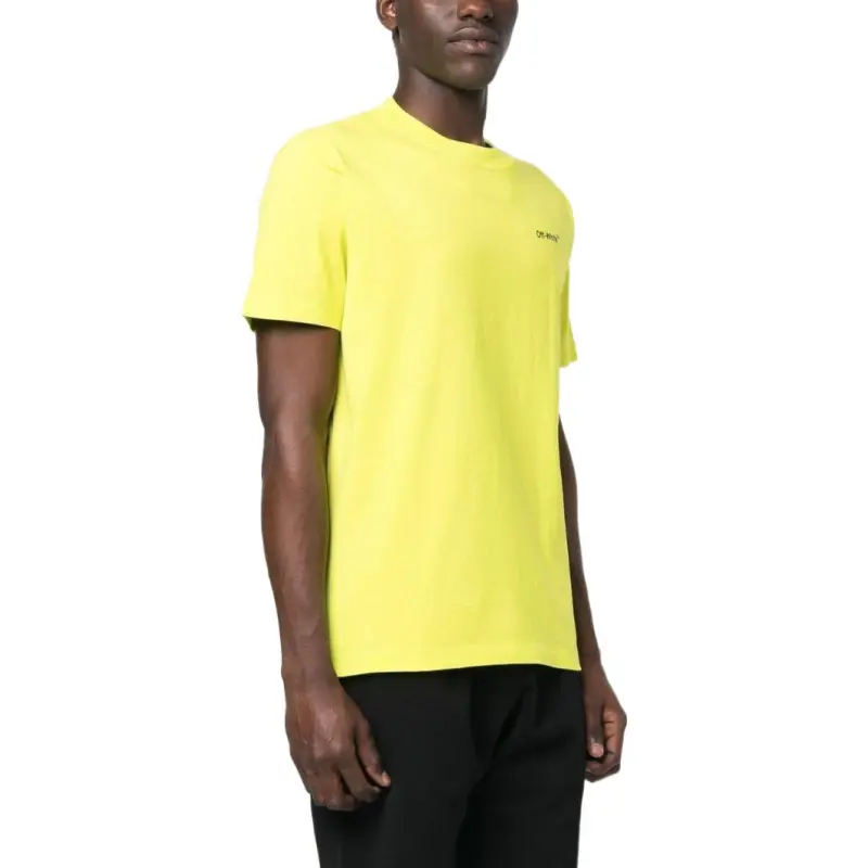 OFF WHITE T Shirts Men Yellow-3