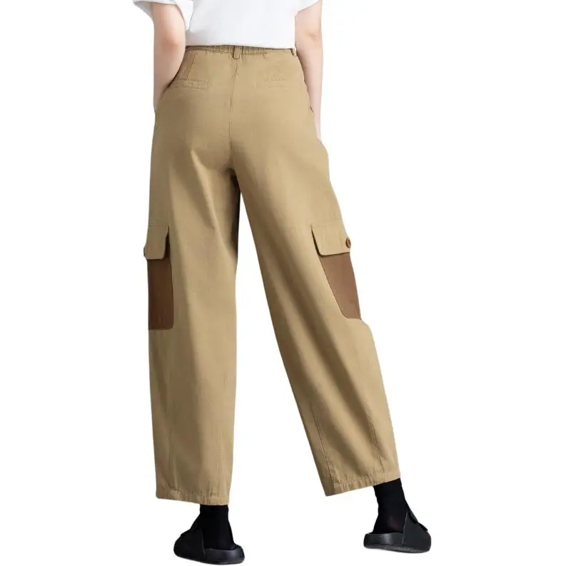 You Cow Me Pants Casual Pants Women's Khaki-1