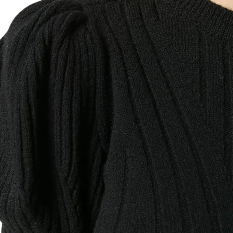 Alexander McQueen Puffball Sleeve Knitted Top-6