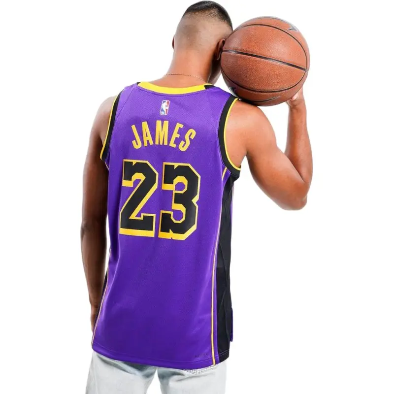 Jordan Los Angeles Lakers Statement Edition Men's Jordan Dri-FIT NBA Swingman Jersey-4