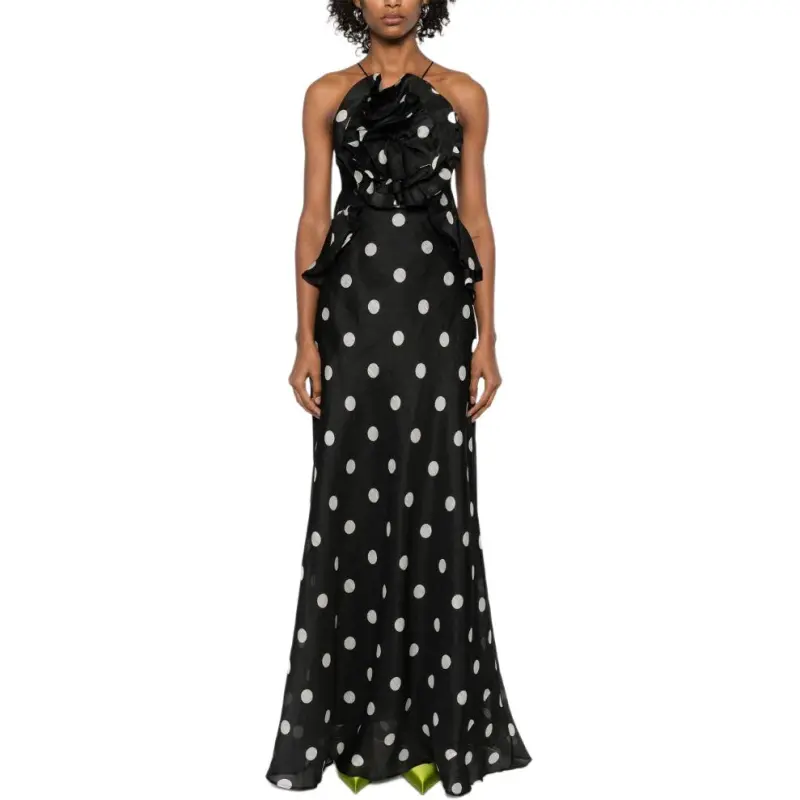 Zimmermann Crush Ruffle Halter Maxi Dress-1