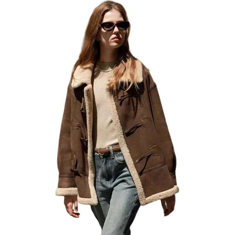 3COLOUR Jackets & Coats Women's Hazelnut Brown-1