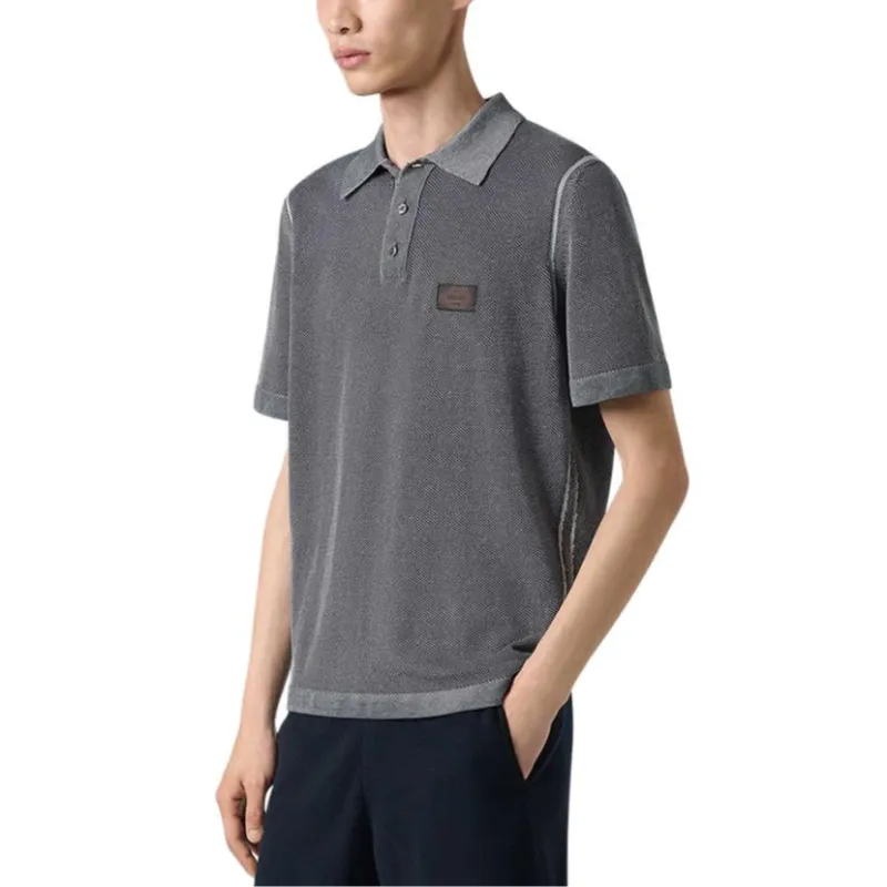 BERLUTI SS25 Polo Shirt Men's Light Dust Blue-3