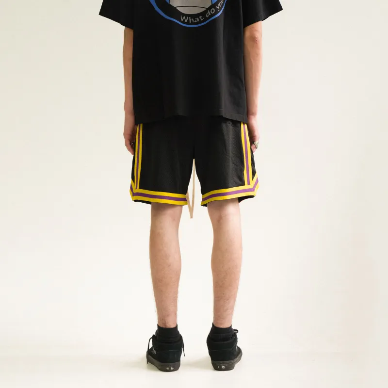 False Perception Casual Shorts Unisex Black-4