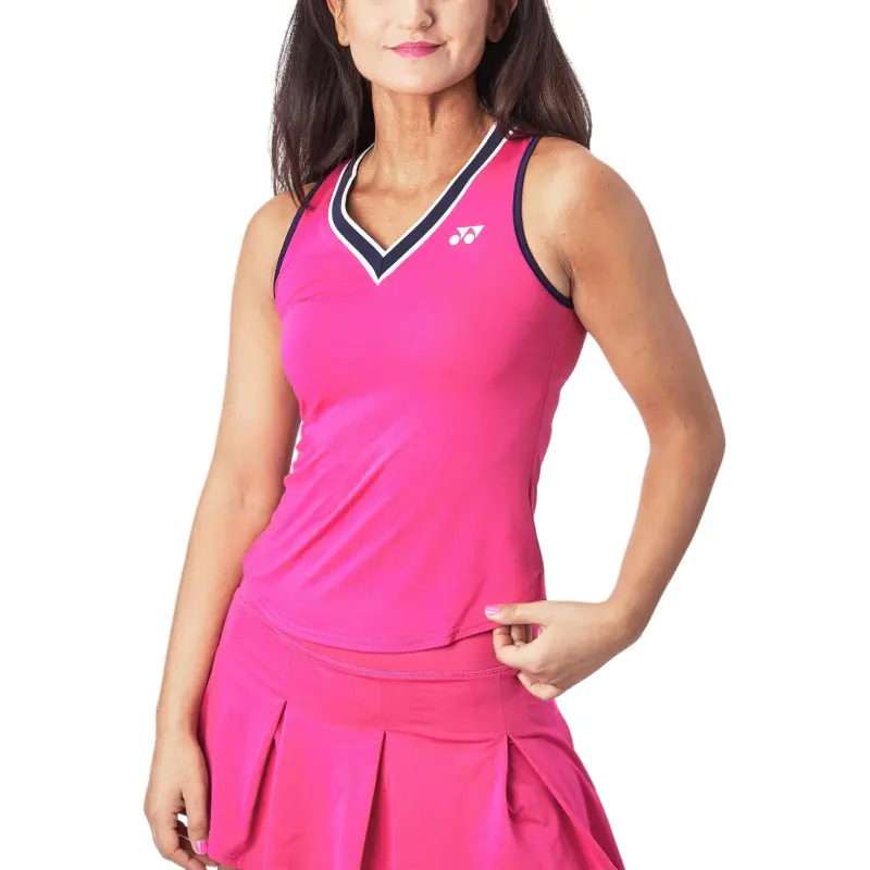 YONEX Contest Series Tank Tops Women's Light Pink Red-1