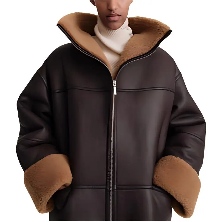 TOTEME Signature Shearling Jacket-2