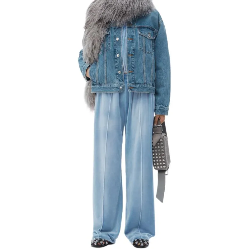 Alexander Wang Crushed Velour Trackpants-4