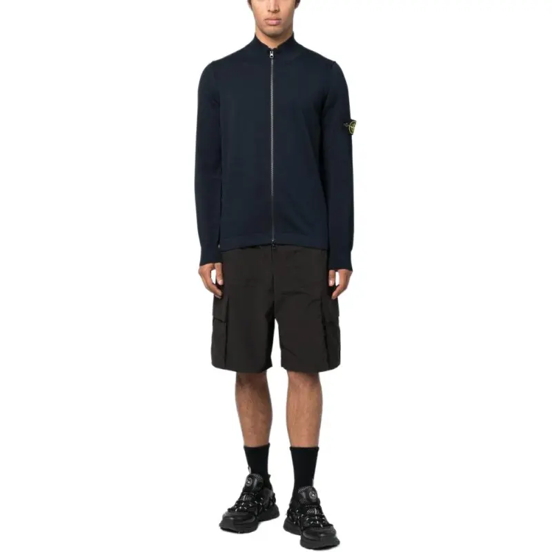 STONE ISLAND Compass motif Zip up Cardigan-2