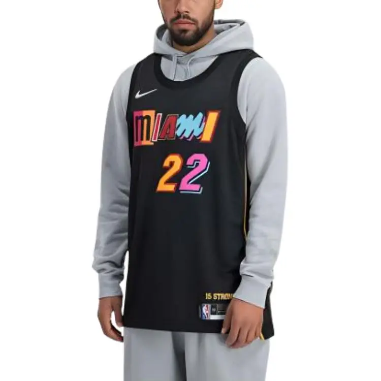 Nike x NBA Basketball Jerseys Men's Black-2